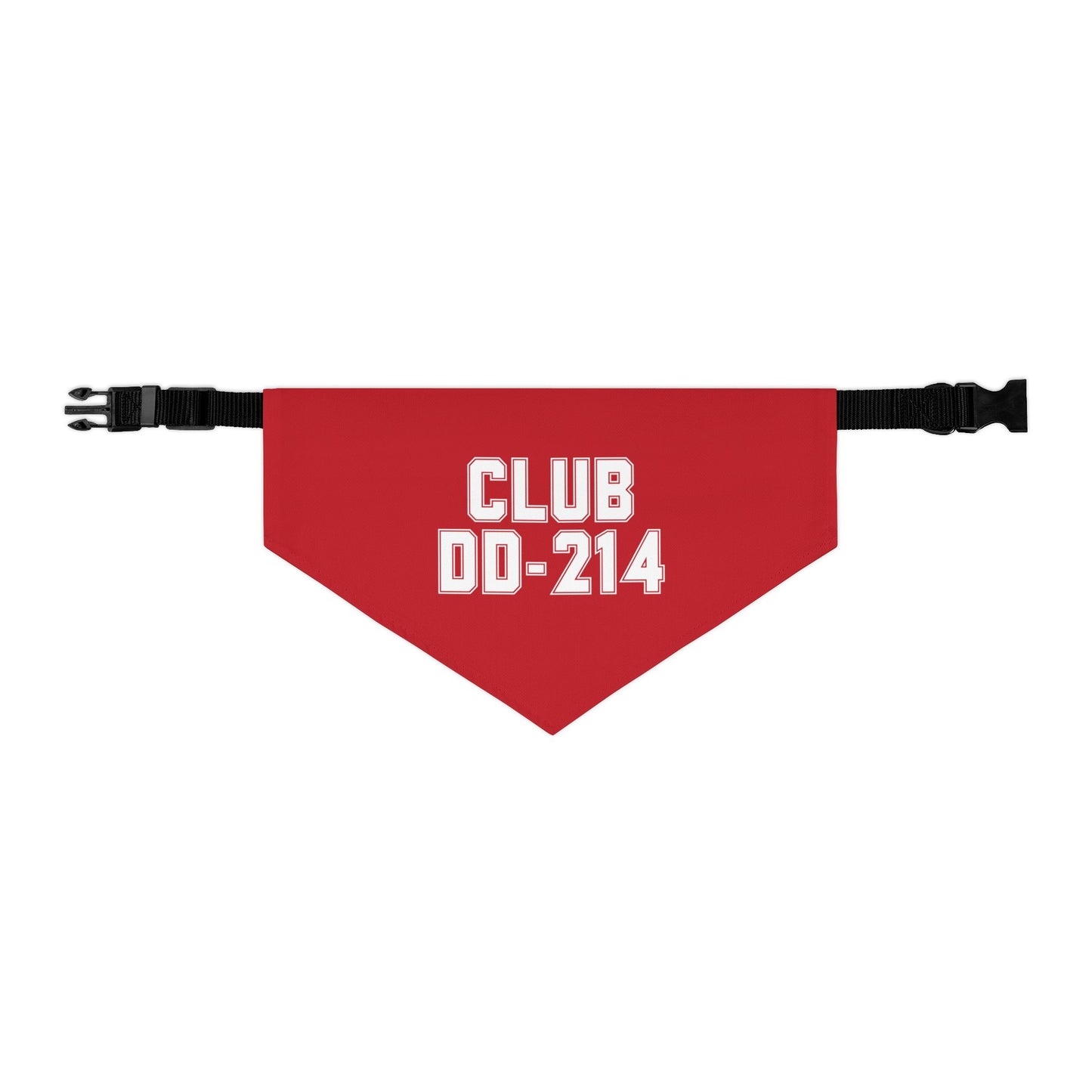 Club DD-214 Red Pet Bandana Collar