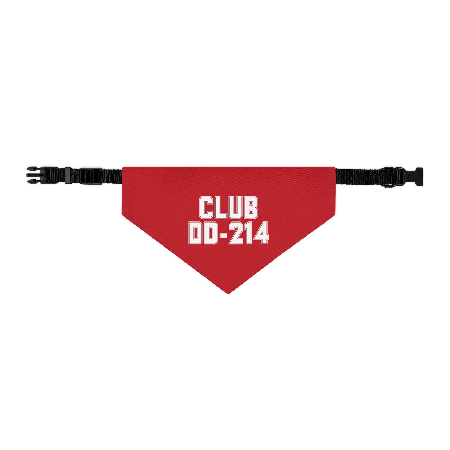 Club DD-214 Red Pet Bandana Collar