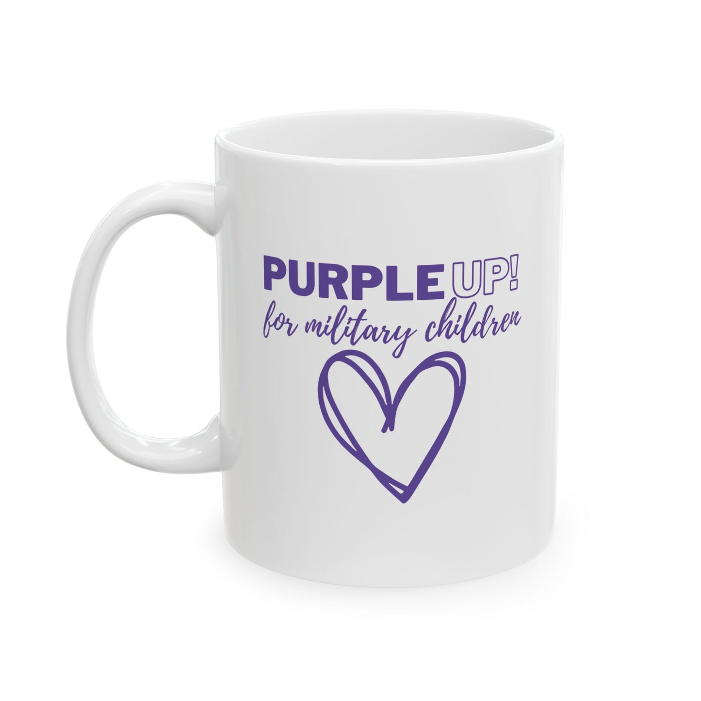 "Purple UP for Military Children" Ceramic Mug 11oz