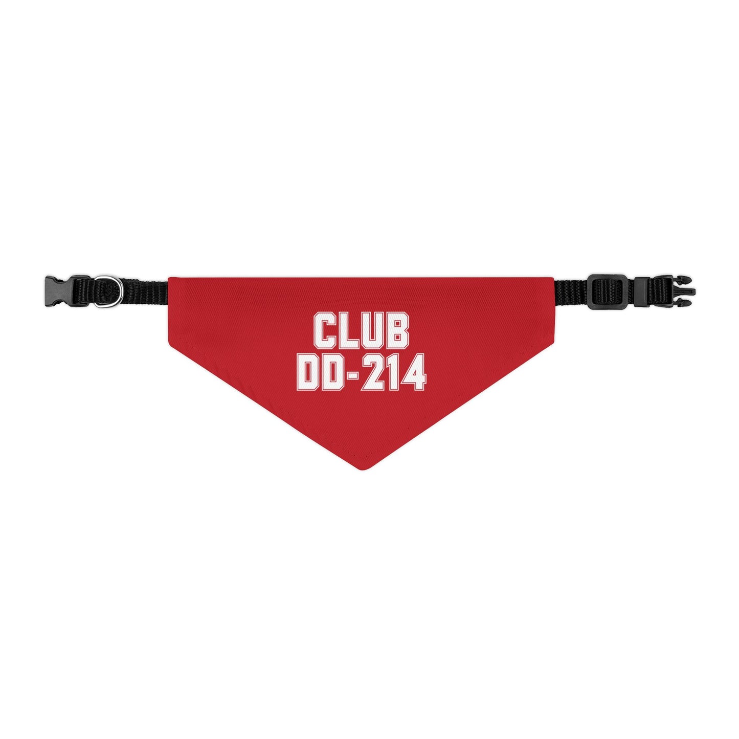 Club DD-214 Red Pet Bandana Collar