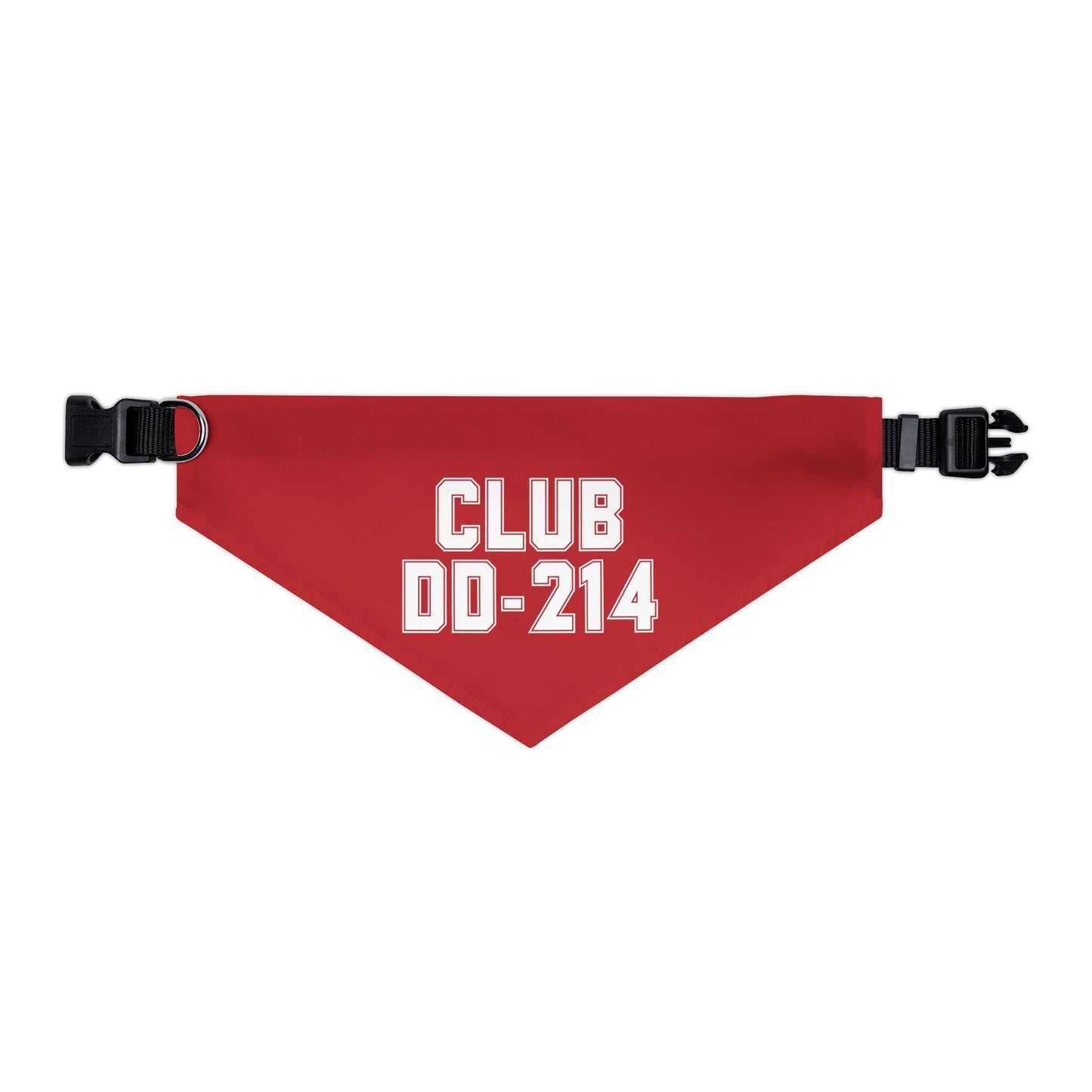 Club DD-214 Red Pet Bandana Collar