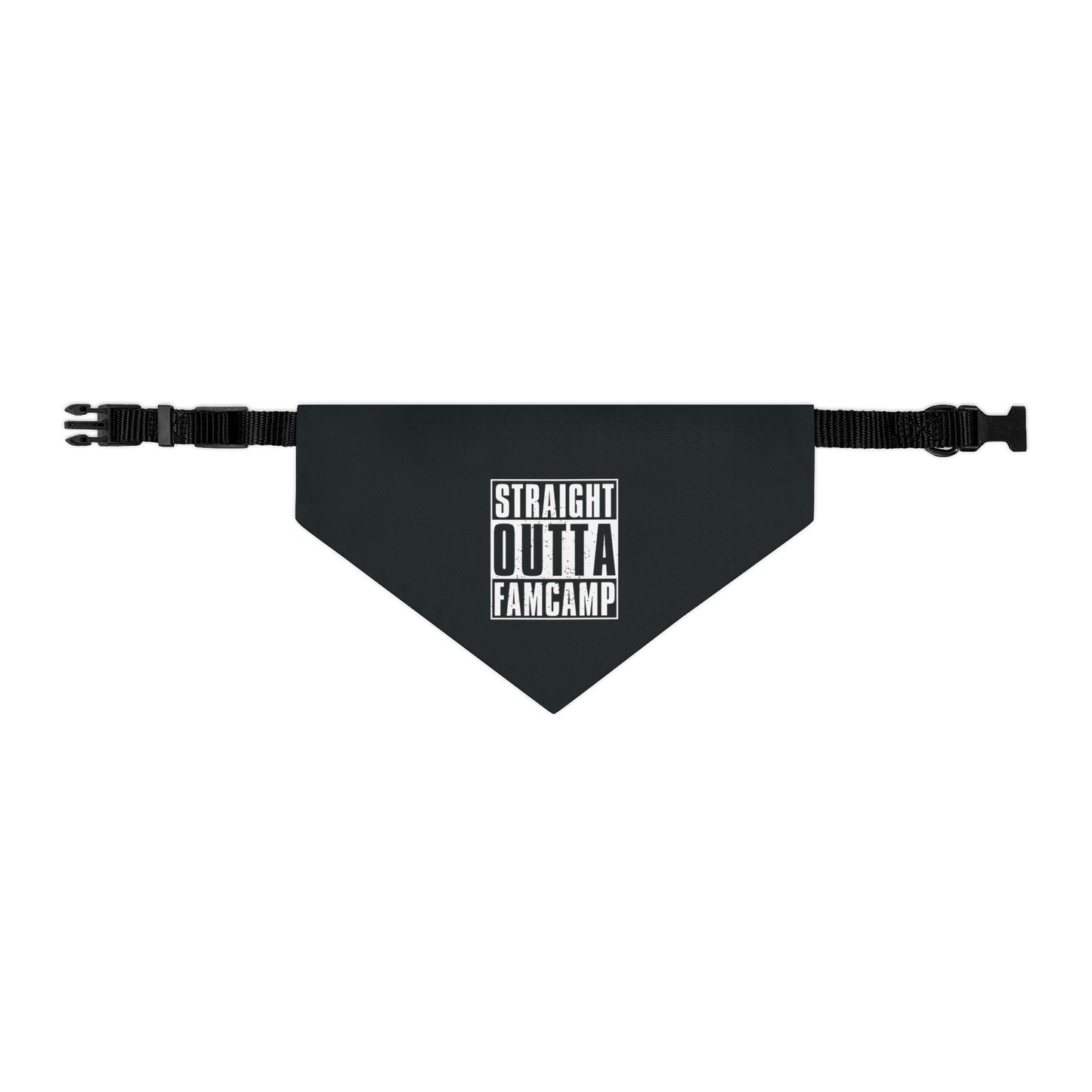 Straight Outta Famcamp Pet Bandana Collar