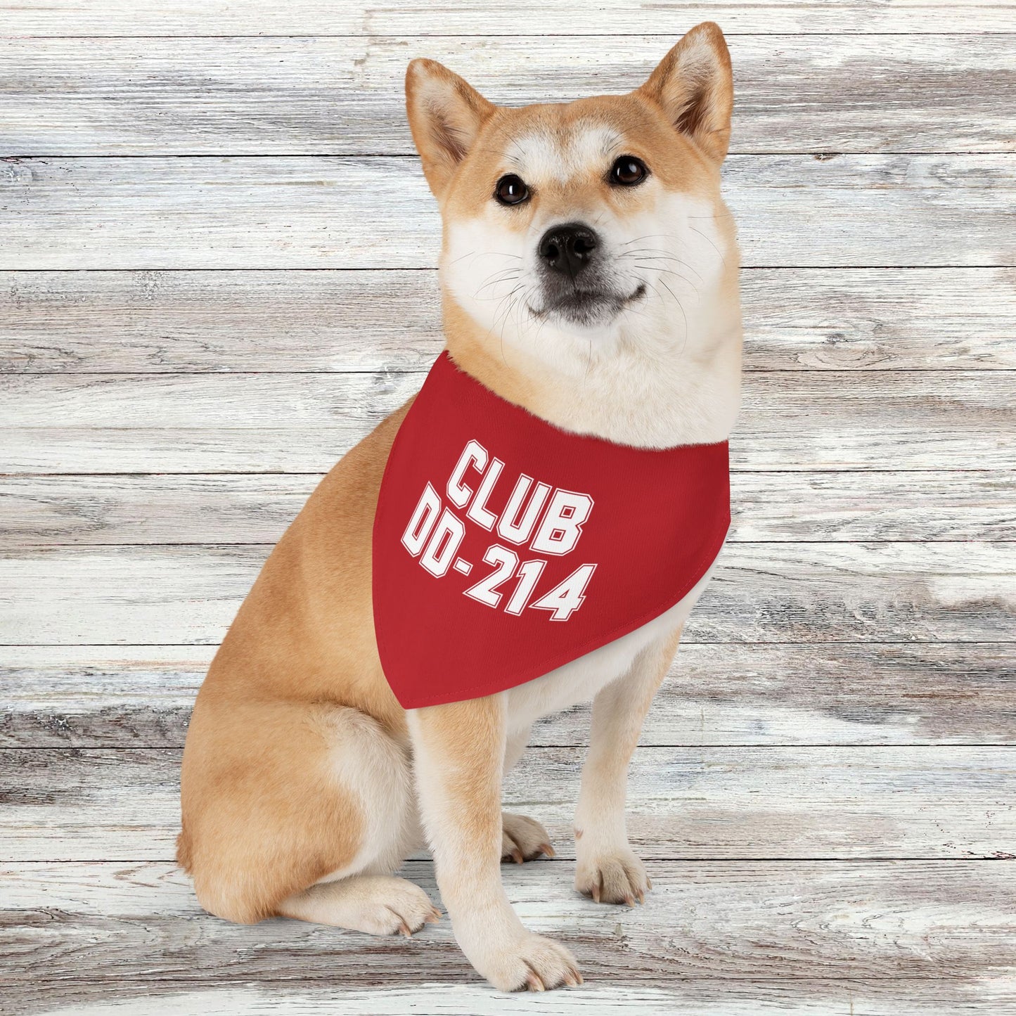 Club DD-214 Red Pet Bandana Collar