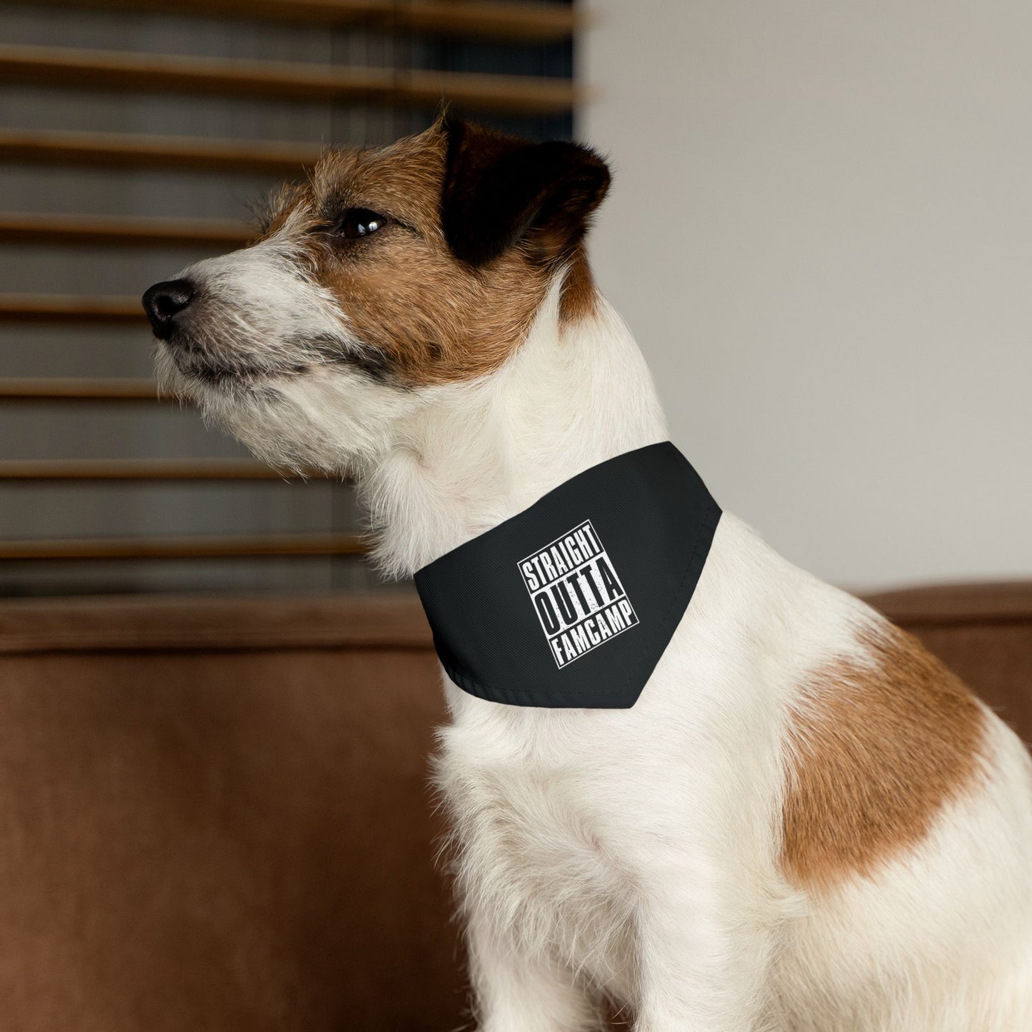 Straight Outta Famcamp Pet Bandana Collar
