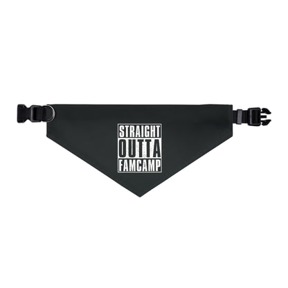 Straight Outta Famcamp Pet Bandana Collar