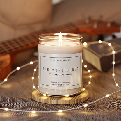 "One More Sleep" Candle