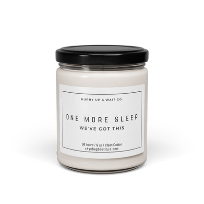 "One More Sleep" Candle