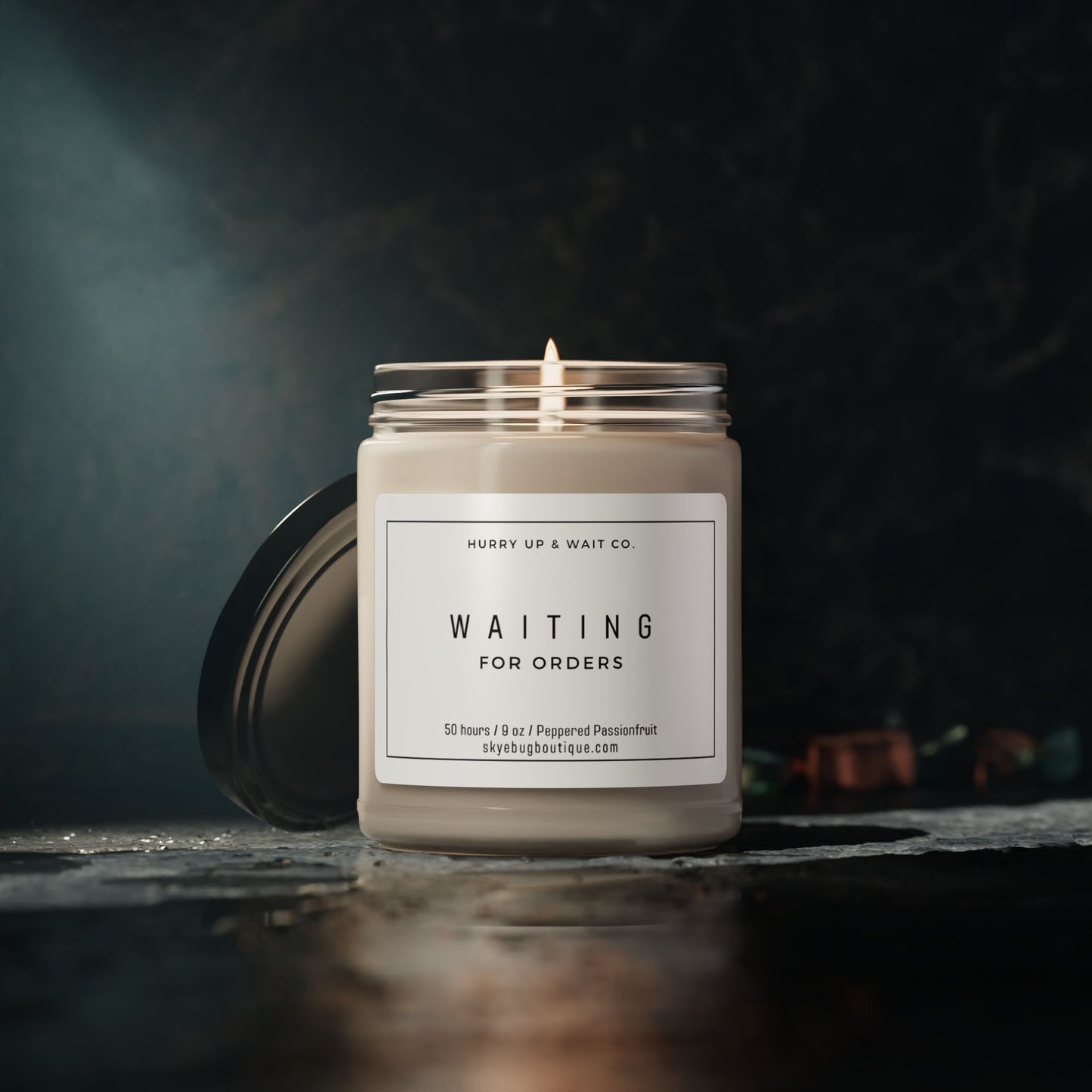 "Waiting for Orders" Candle