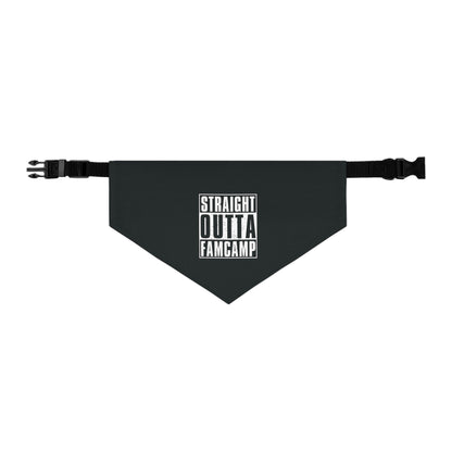 Straight Outta Famcamp Pet Bandana Collar